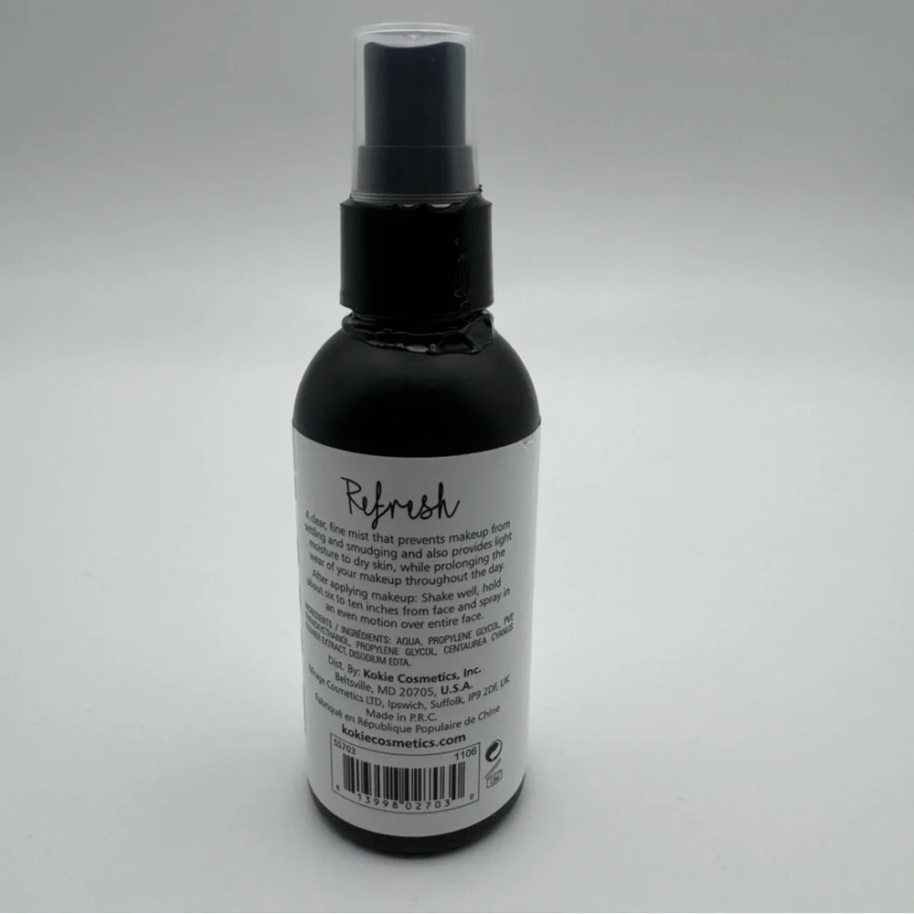 Kokie Professional Refresh Hydrating Setting Spray Long Lasting 2.02oz Moisture